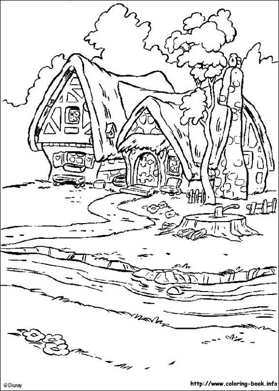 Snow White coloring picture